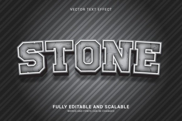 Download Editable Text Effect Stone Style - Text Collection