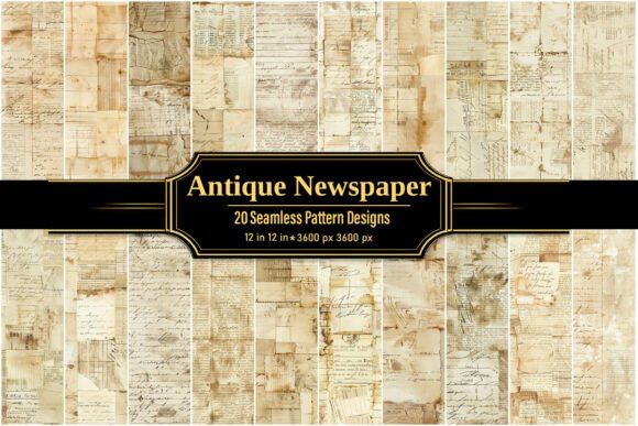 Download Antique Paper Texture, Vintage Ephemera - Text Collection