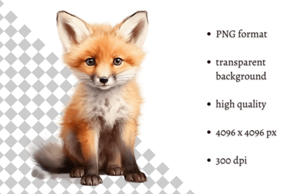 Download Watercolor Woodland Fox PNG Clipart - Woodland fox Collection