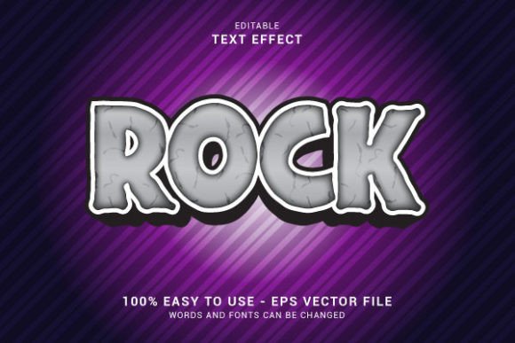 Download Editable Text Effect Rock Style - Text Collection